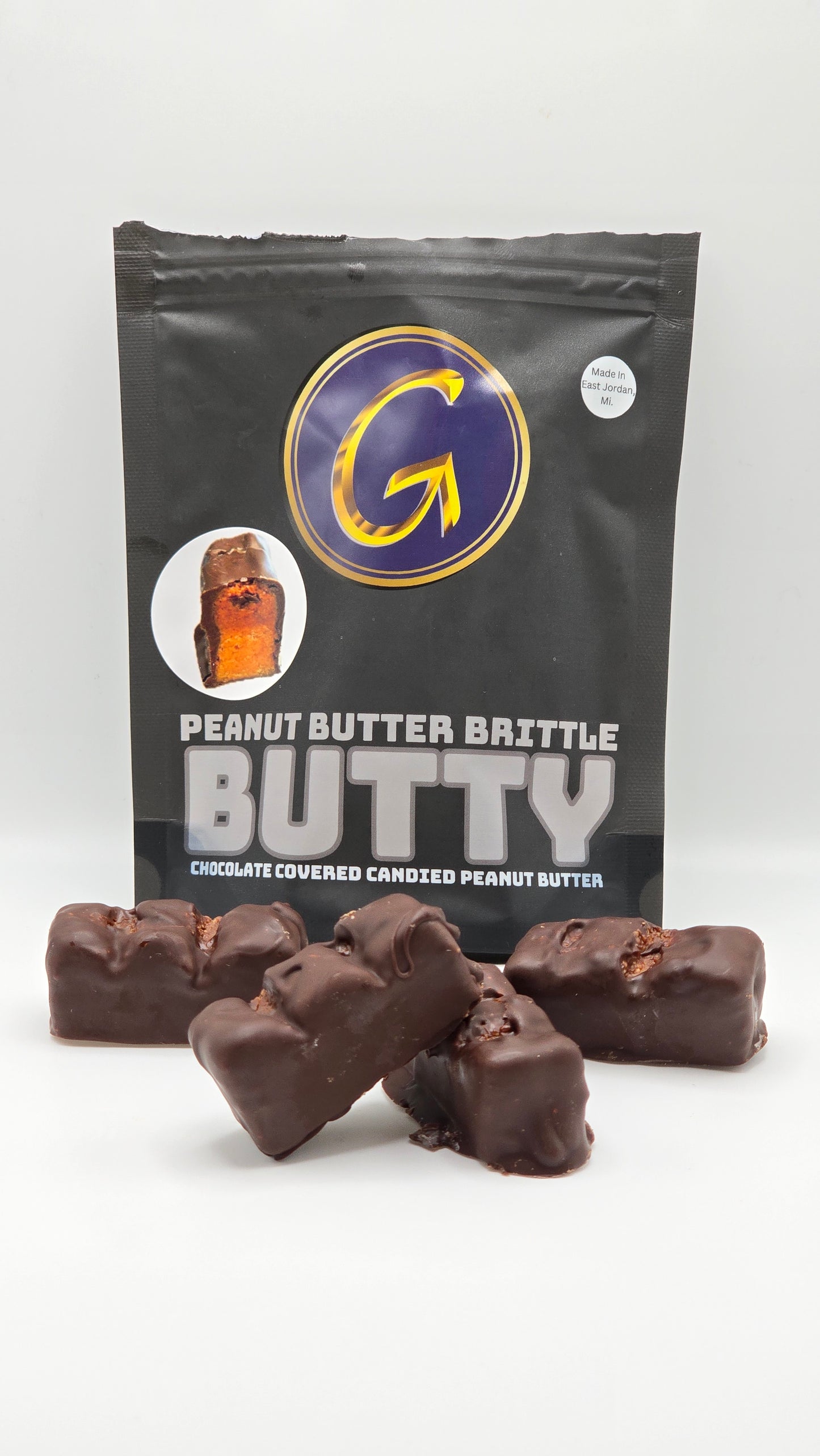 Peanut Butter Brittle Butty