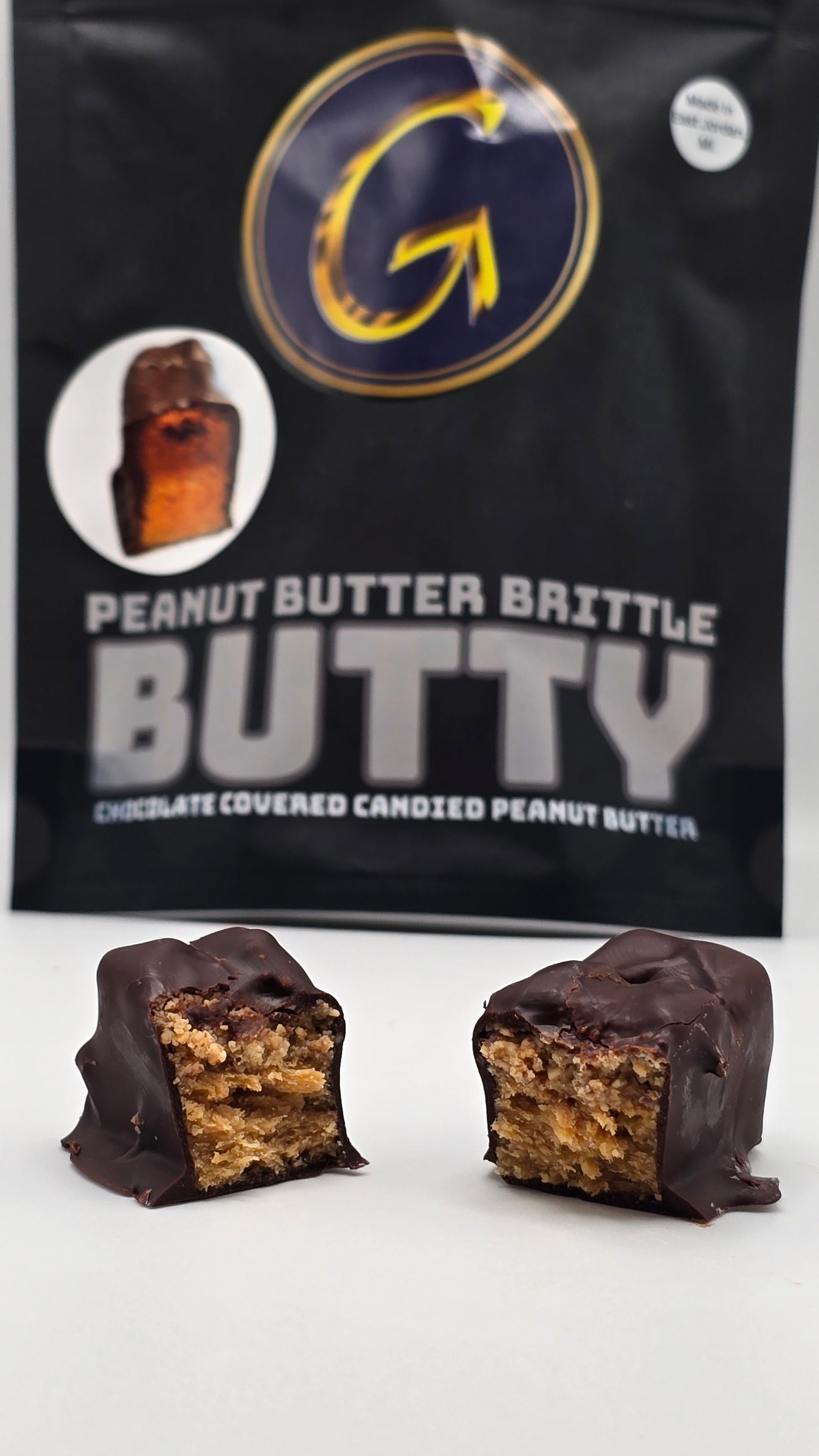 Peanut Butter Brittle Butty