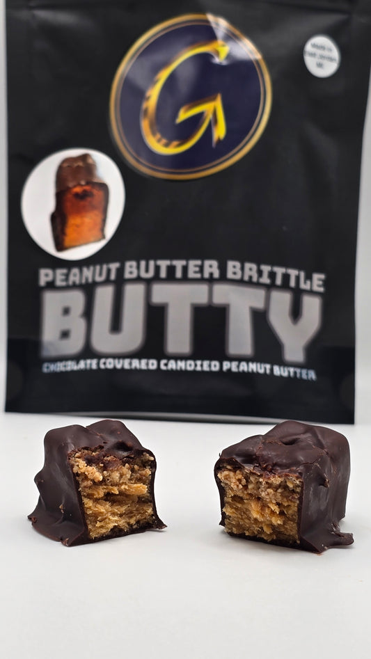 Peanut Butter Brittle Butty